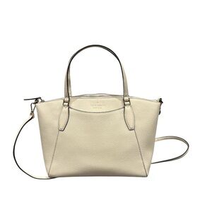 Kate Spade‎ Monica Satchel /Crossbody Handbag Buttermilk Glaze Leather EUC